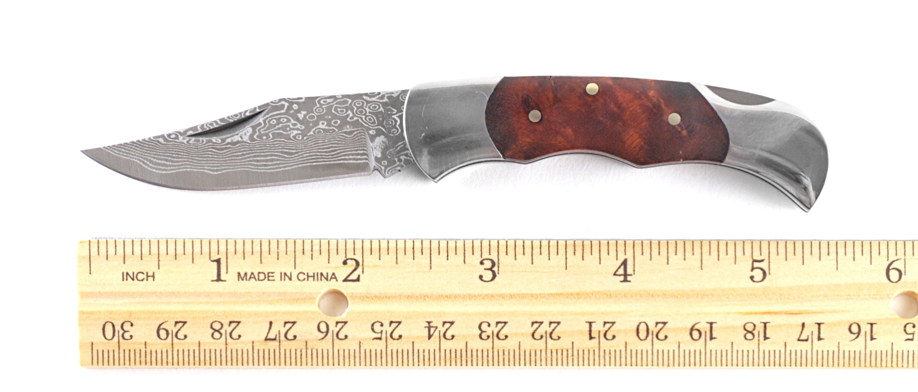 Boker Magnum Lady, 2.32 Damascus Blade, Burl Wood Handle - 01MB788DAM Cheap Sale 2025 Newest