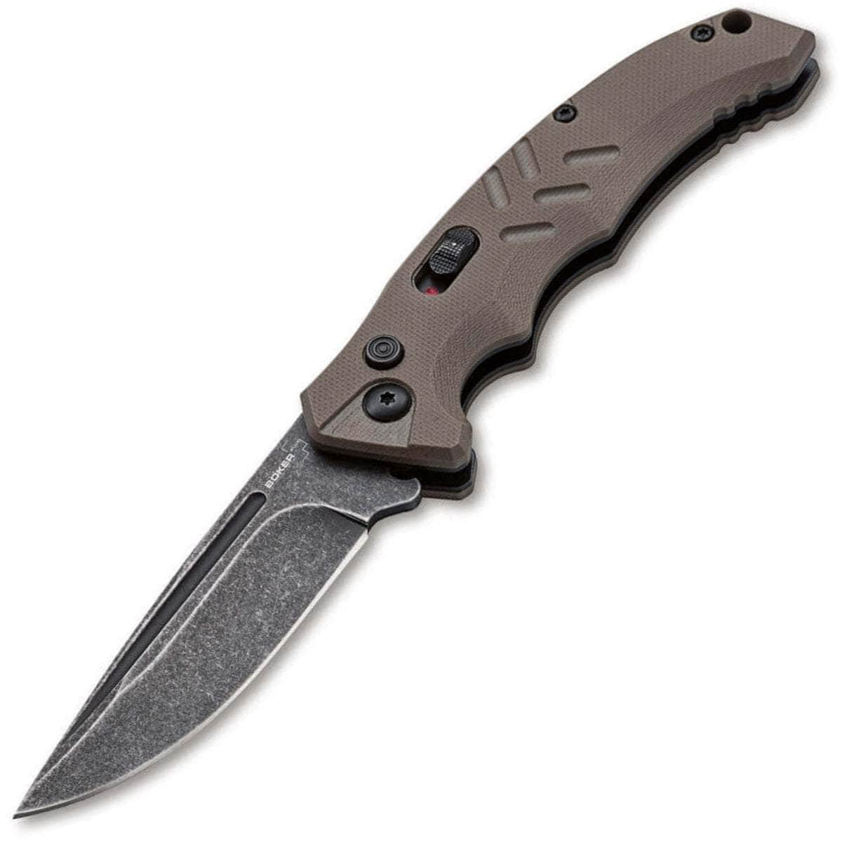 Boker Plus Intention II Automatic, 3.15 D2 Black Blade, Coyote G10 Handle - 01BO483 Best Pices Cheap Pice