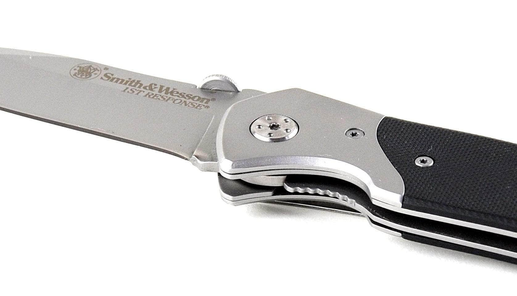 Engraved Smith & Wesson 1st Response, 3.3 Plain Blade, G10/Steel Handle - SWFR Cheap Online Online