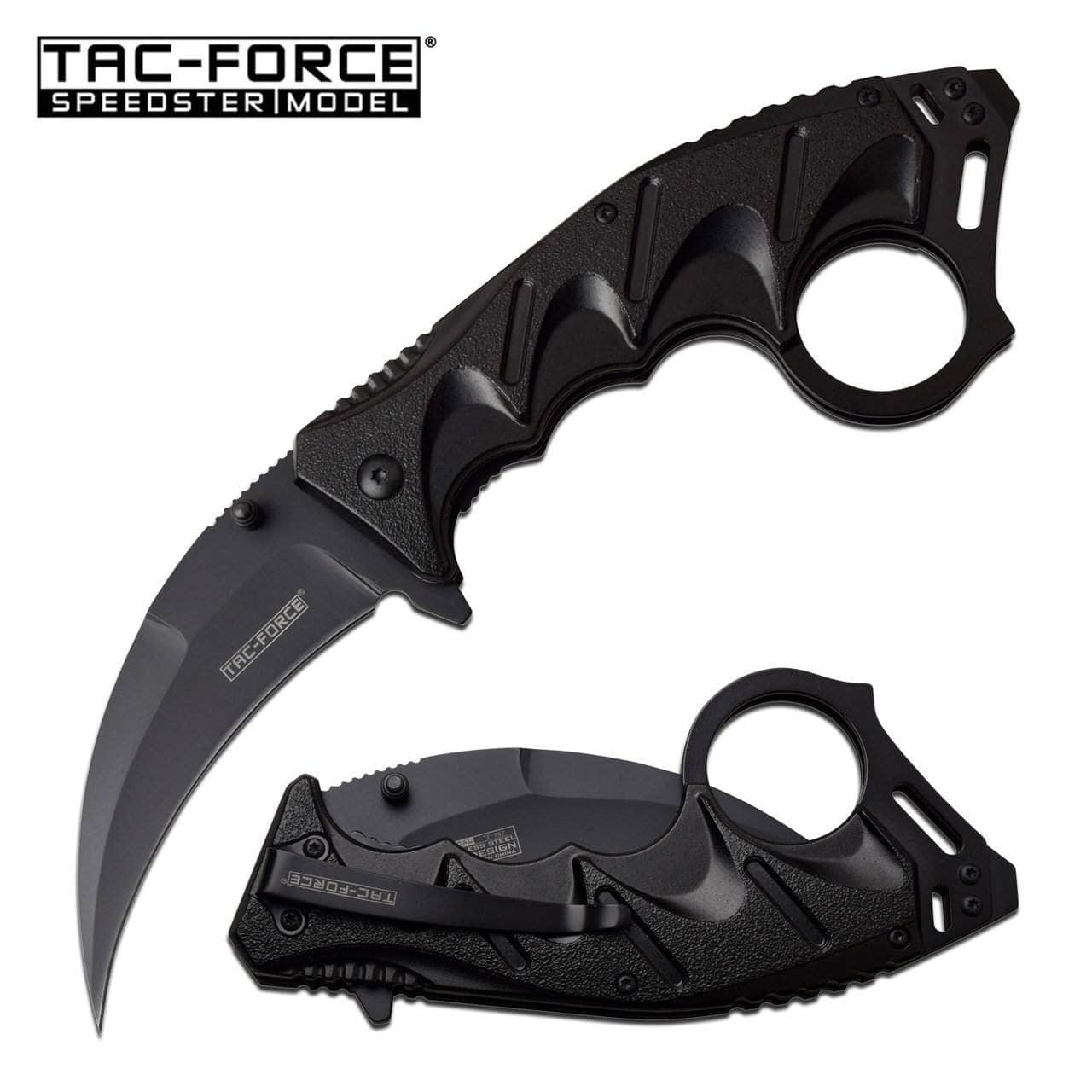 Tac-Force Tactical Karambit, 3.5 Assisted Blade, Aluminum Handle - TF-957BK Sale Official