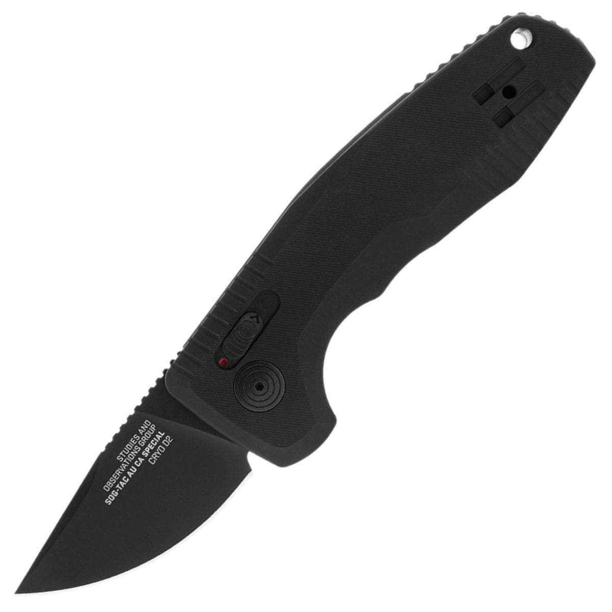 SOG-TAC AU Compact CA Special, 1.96 D2 Drop Point Blade, Aluminum Handle - 15-38-11-57 Supply Online