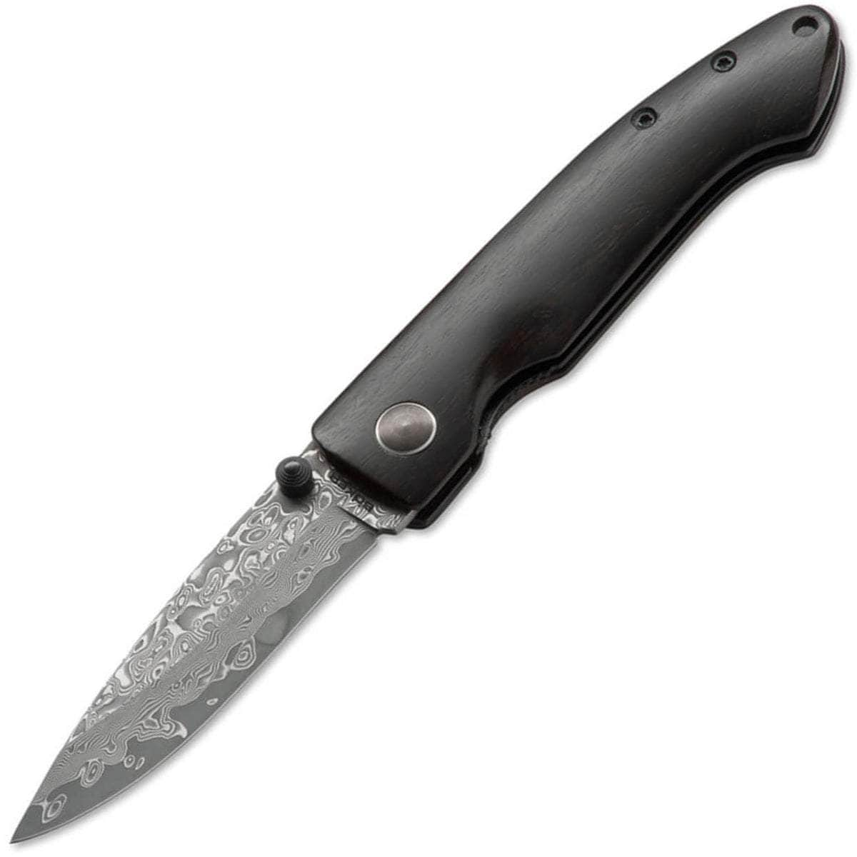 Boker Plus Damascus Gent II, 2.72 Blade, Ebony Wood Handle - 01BO102DAM Buy Cheap 100% Guaranteed