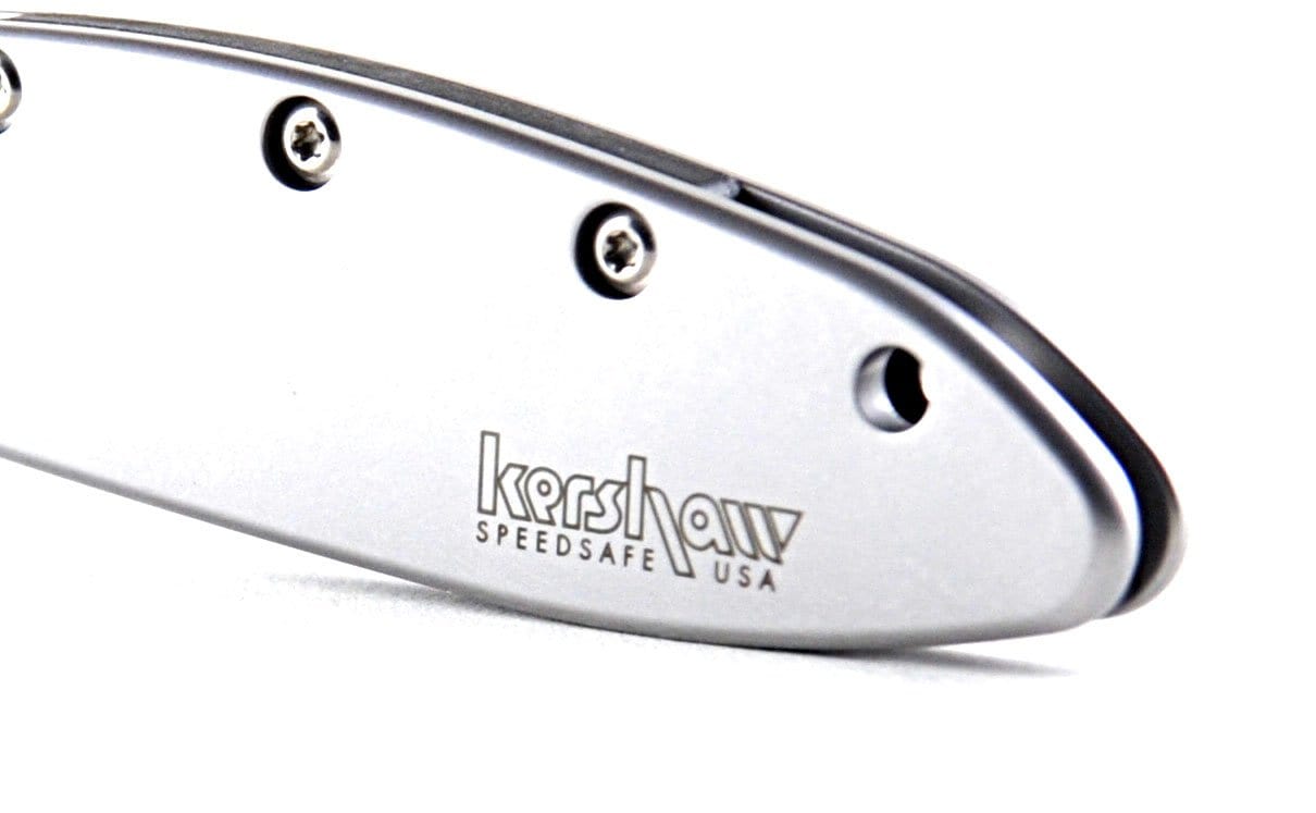 Kershaw Leek, 3 Assisted Sandvik 14C28N Plain Blade, Steel Handle  - 1660 Real Online