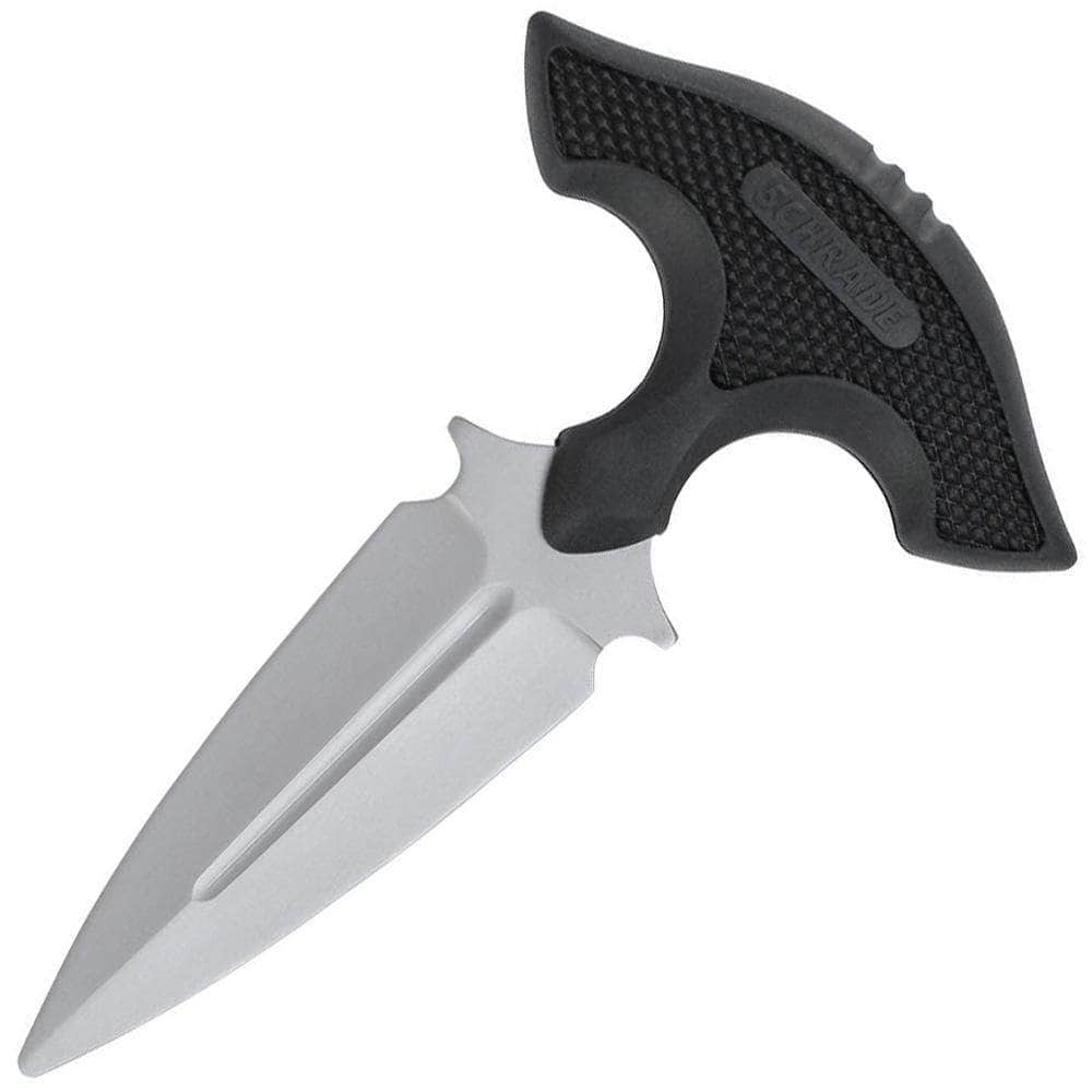 Schrade MOE Push Dagger, 3.25 Full Tang Blade, TPE Handle, Sheath Clearance Classic