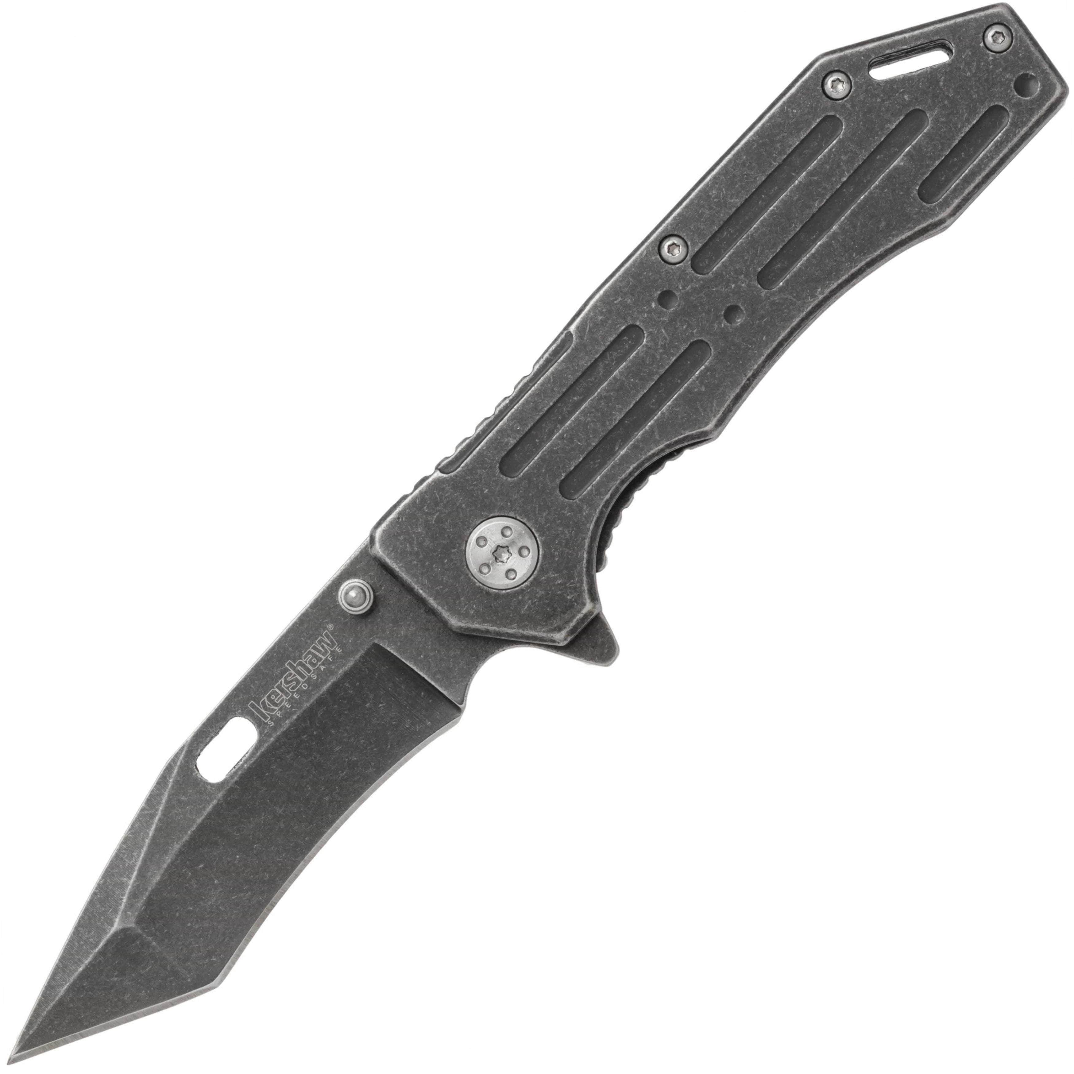 Kershaw Lifter, 3.5 Assisted Black Tanto Blade, Black Steel Handle - 1302BW Deals