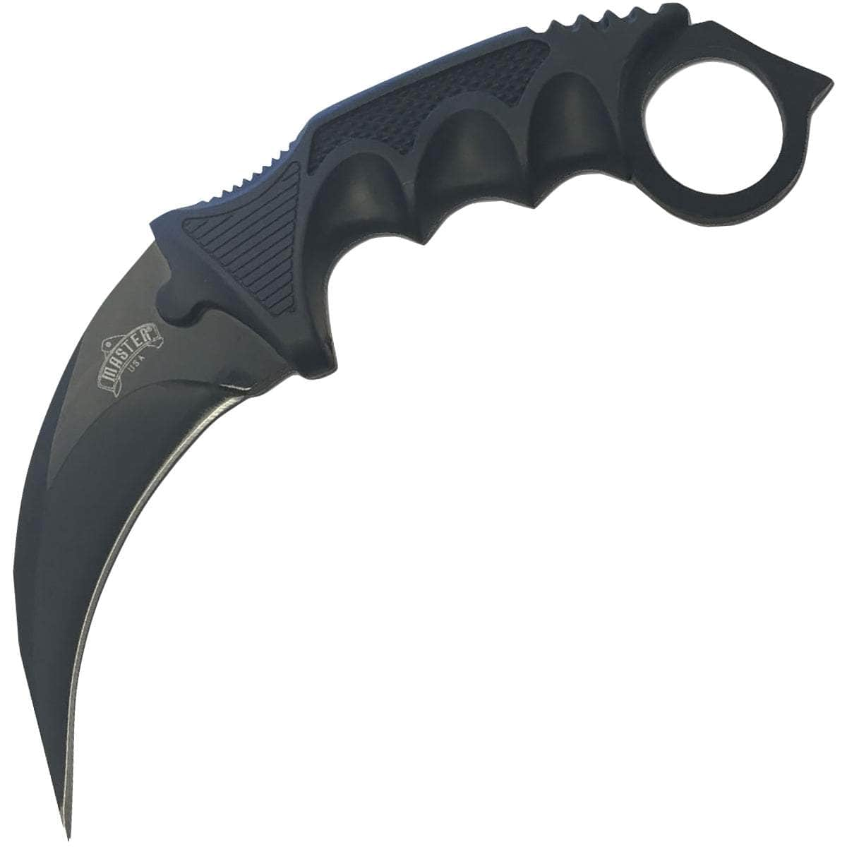 Master USA Karambit, 4 Black Blade, Nylon Fiber Handle, Sheath - MU-1142 Clearance In China