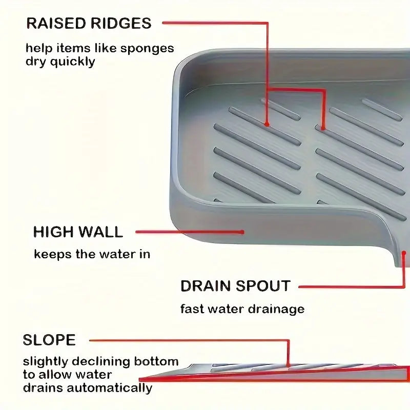 Silicone Sink Organizer Tray – Non-Food Contact Soap Holder Sale New Styles