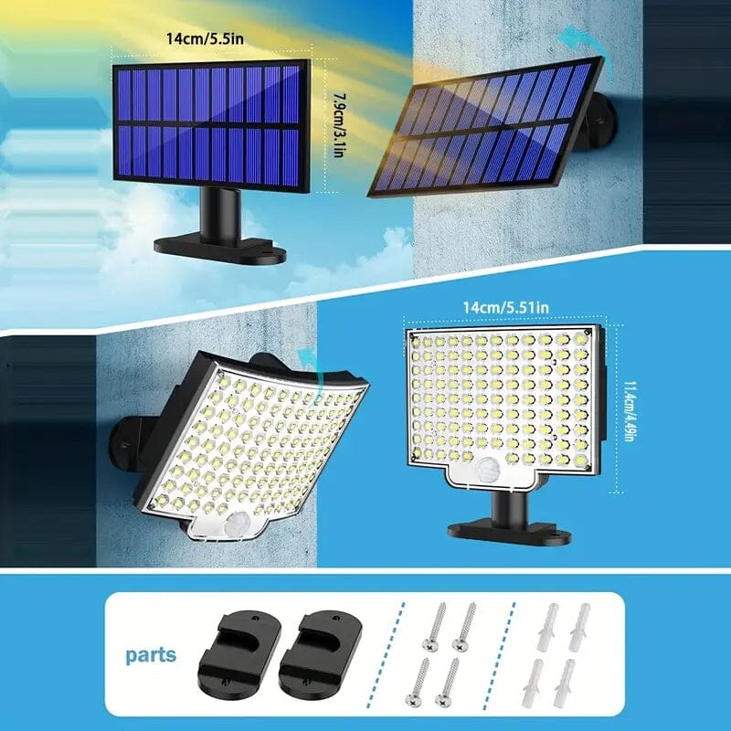 2-Pieces: 106 LED Solar Security Outdooor Lights Release Dates Authentic