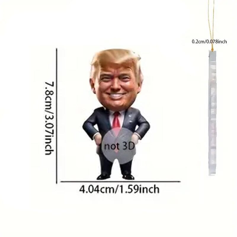 Trump Acrylic Ornament Versatile Hanging Decor Outlet Shop Offer