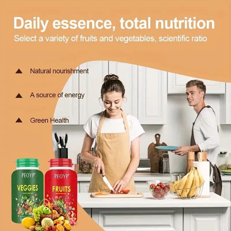 2-Pack: 100% Natural Fruits and Vegetables Supplement Clearance Deals