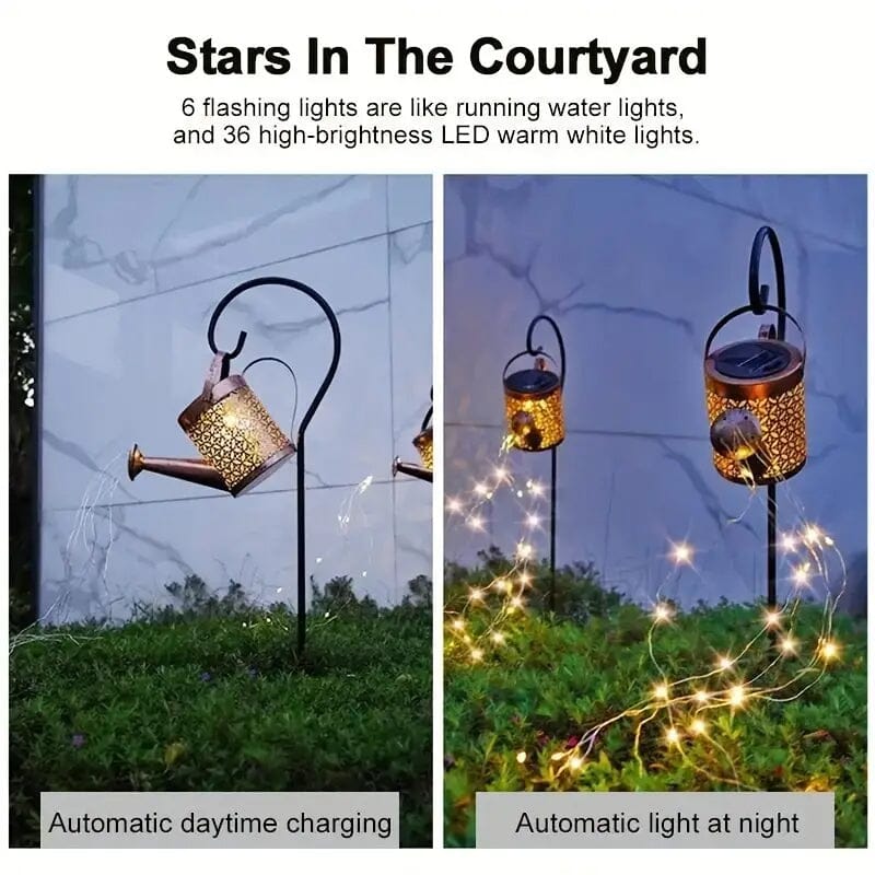 Solar LED Watering Can String Lights Clearance Buy