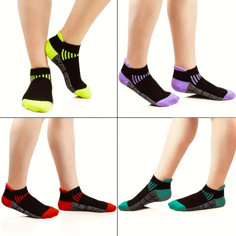 6-Pairs: Low Cut Cushioned Breathable Ankle Socks For Running Cycling Hiking Clearance Low Shipping