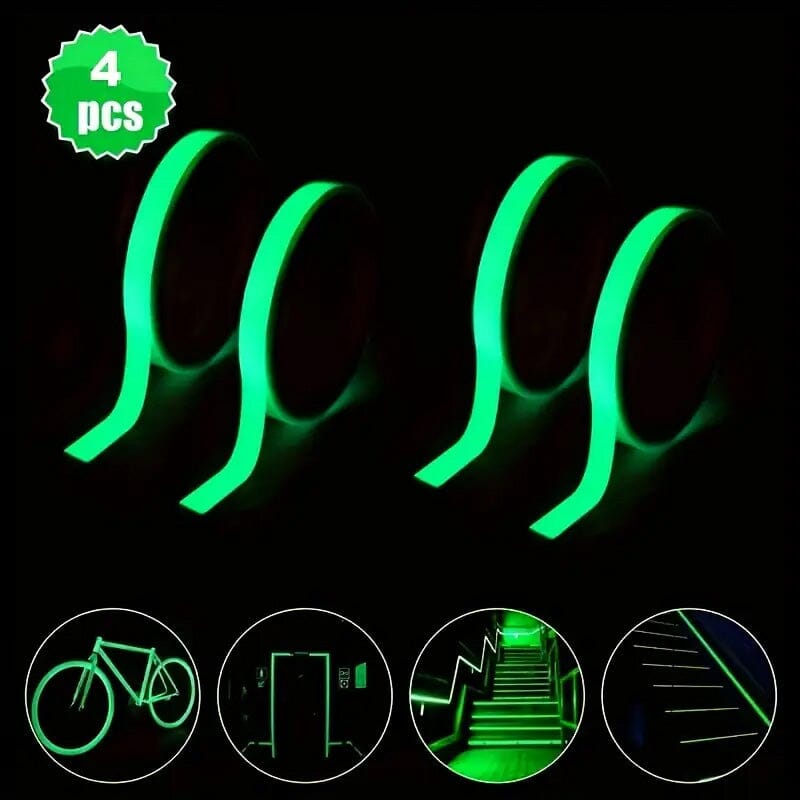 4-Pieces: Luminous Fluorescent Adhesive Tapes Best Seller Cheap Pice