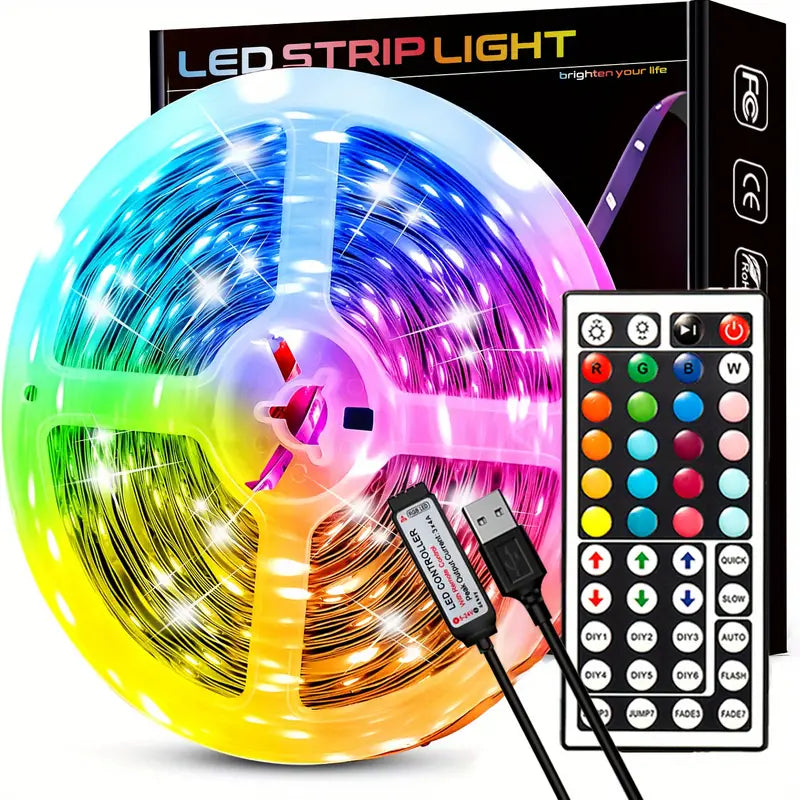 33Ft LED Strip Lights with IR 44 Key Remote Low Cost Cheap Pice