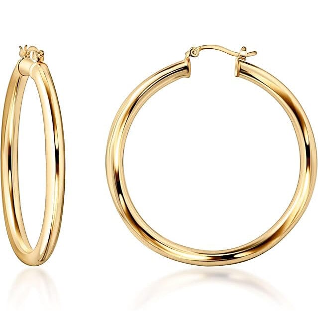 S925 50mm Solid Hoop Earrings for Women Buy Cheap Perfect