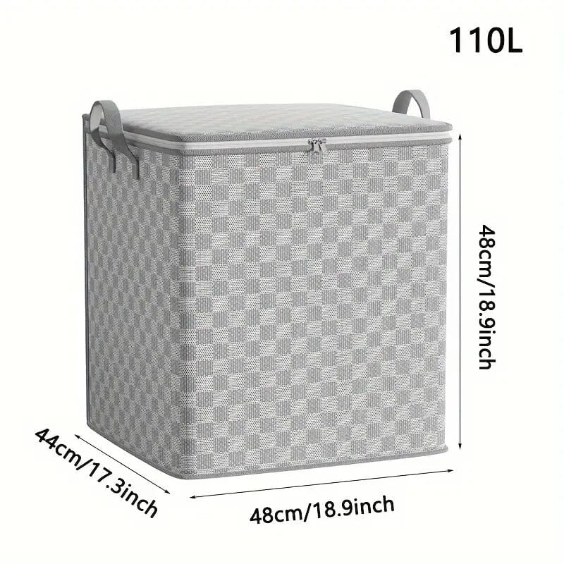 Checkerboard Canvas Portable Storage Box Clearance Reliable