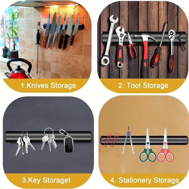 Magnetic Knife Holder for Kitchen Wall Outlet With Credit Card