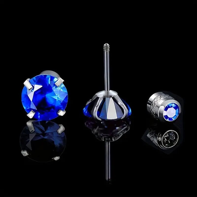 Cubic Zirconia Screw Back Stainless Steel Stud Earrings Buy Cheap Great Deals