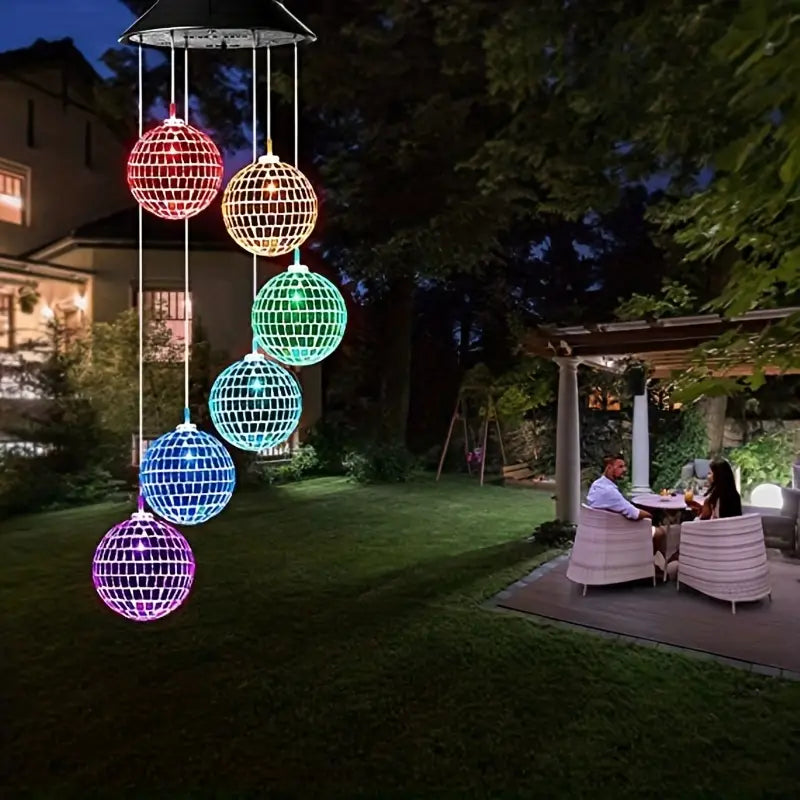 Solar Wind Chimes Light - Mobile Hanging LED Light, Color Changing Wind Chime Sale Amazon