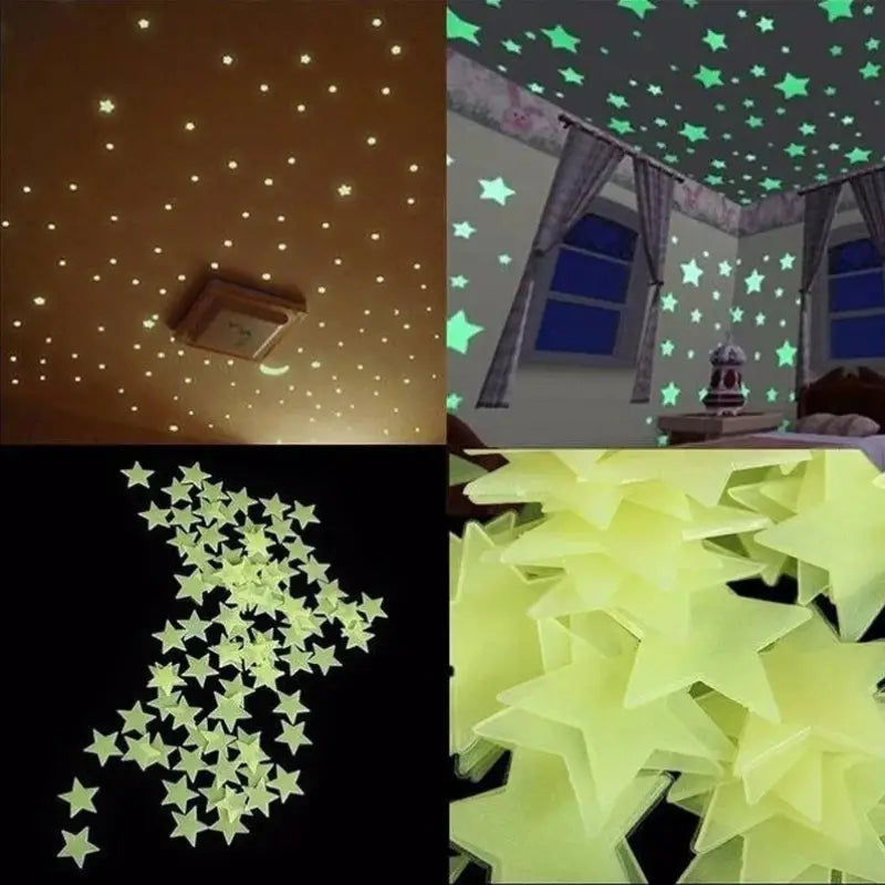 175-Pieces: Reusable Glow-in-the-Dark Star Wall Stickers with Shimmery Finish Outlet Reliable