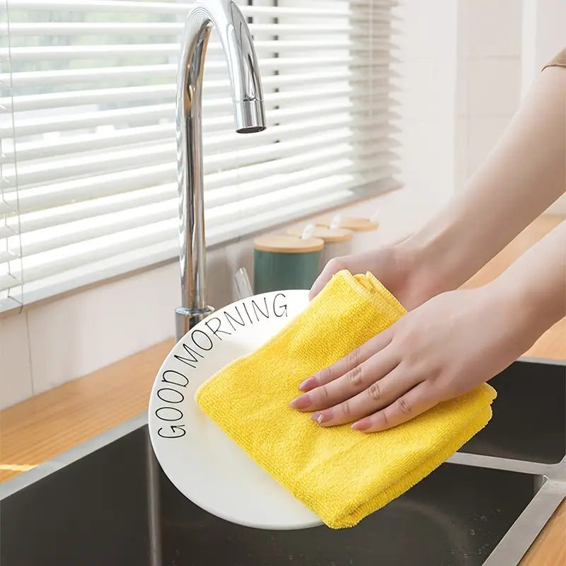 5-Pack: Household Cleaning Towel Set Non-Linting Cleaning Cloth Pay With Visa Cheap Pice