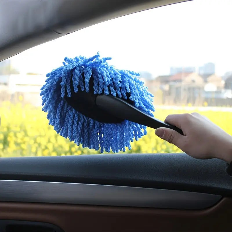 Microfiber Car Duster with Plastic Handle - Interior Cleaning Brush Compact Detailing Brush Tool for Vehicle Maintenance Clearance Cheapest Pice
