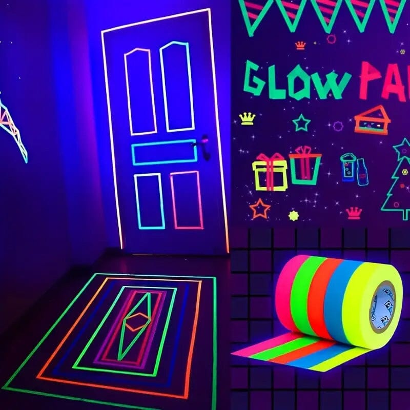 5-Pack: Neon Fluorescent Tape Set Affordable Online