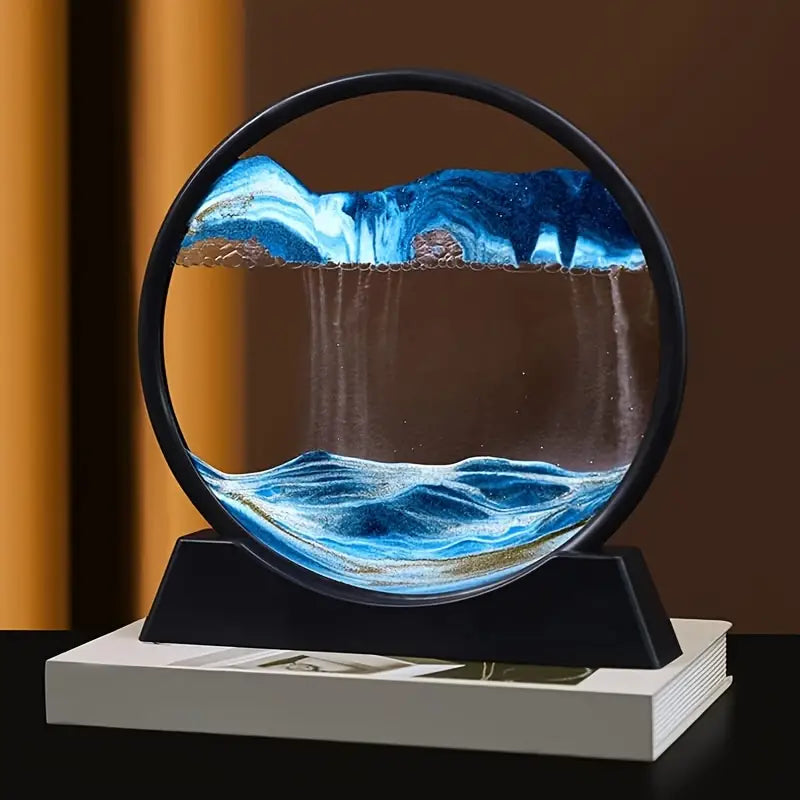 3D Deep Sea Moving Sand Art, Relaxing Kinetic Sandscape Art Table Desktop Decor Cheap Online