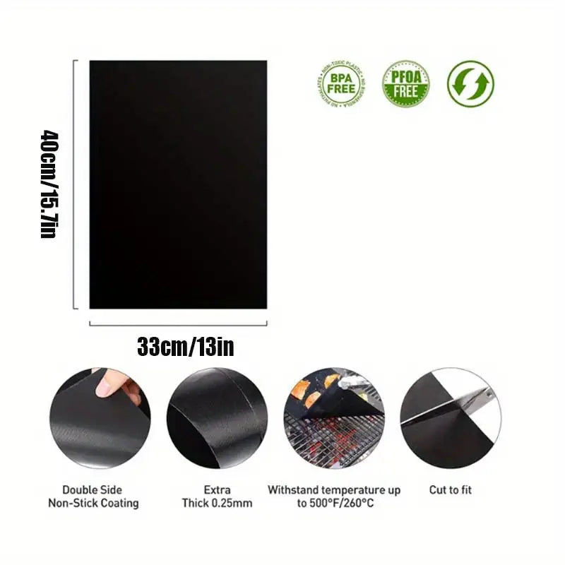 3-Pack: Non-Stick BBQ Grill Mesh Mats In China Sale Online