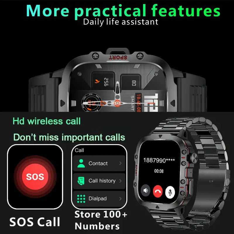 Wireless Talk Fitness AI Voice Outdoor 100+ Sports Mode Outdoor Smart Watch Free Shipping Cheap Online