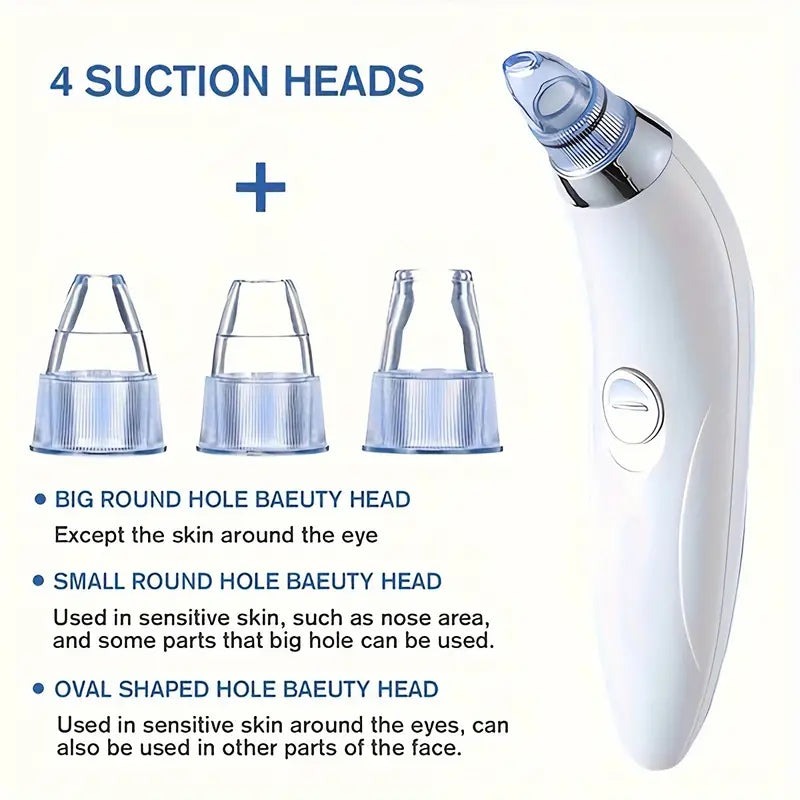 Blackhead Vacuum Remover, Powerful Portable Facial Pore Cleaner With 4 Probes Authentic Cheap Pice