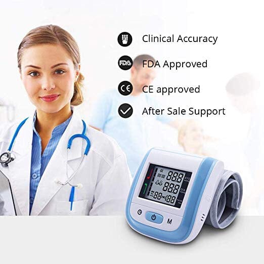 Digital Wrist Blood Pressure Monitor Heart Rate Pulse Meter Measure Clearance Pirce Sale