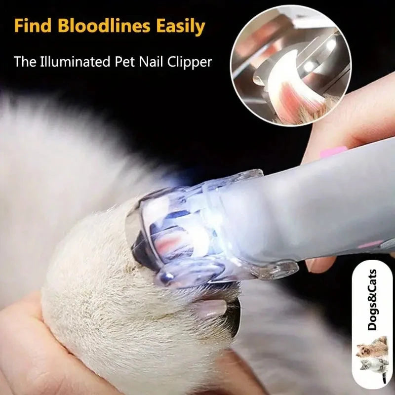 LED Light Pet Nail Clippers with Illumination for Safe Trimming Clearance Clearance Store