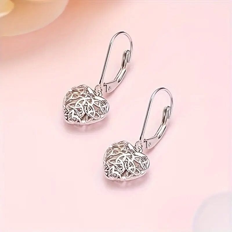 Exquisite Hollow Heart-Shaped Hoop Earrings Clearance Ebay