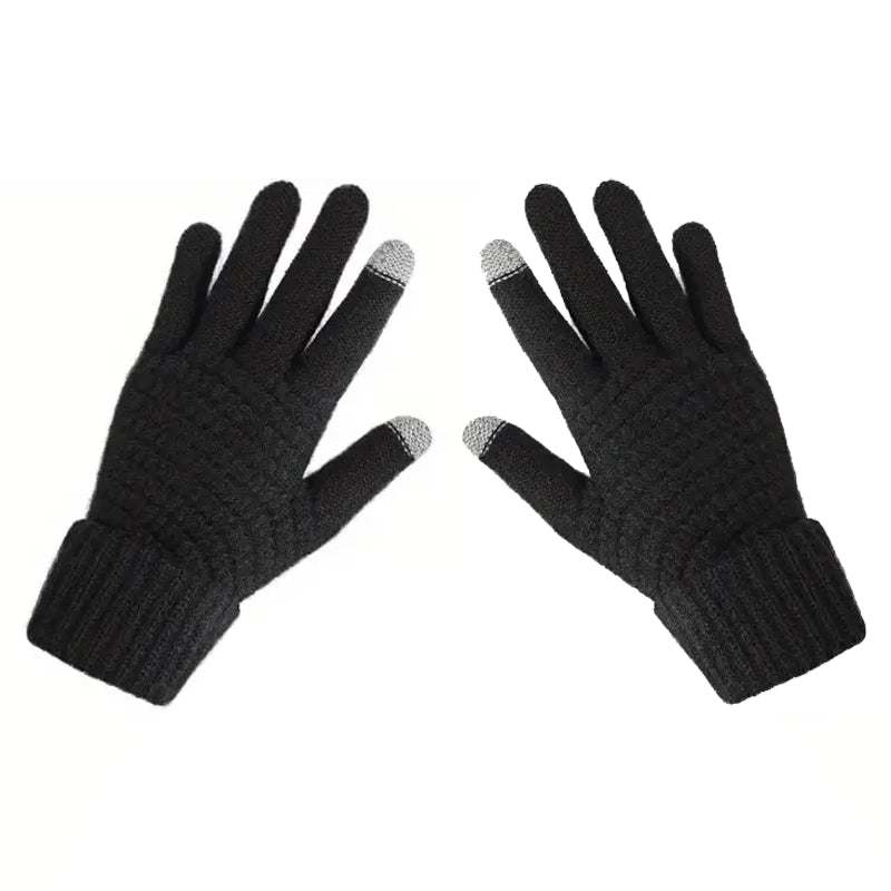 Soft Touchscreen Winter Gloves Elastic Cuff Knit for Cold Weather Sale Top Quality