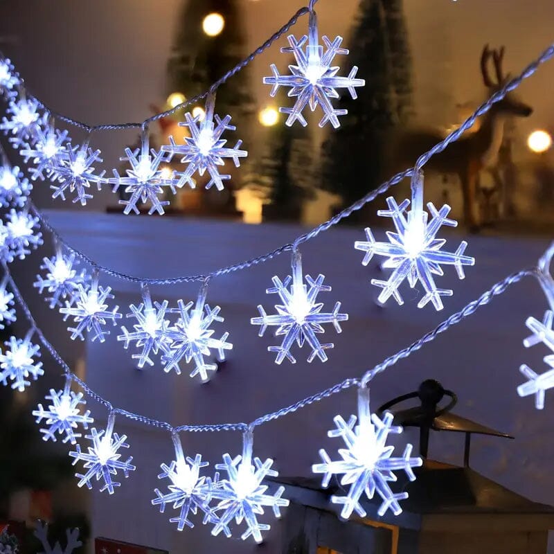 Snowflake Decorative LED String Light 152cm/60in Sale For Cheap