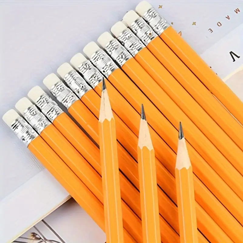 50-Pieces: 3.5 Hexagonal Golf Pencils - HB Yellow, Pre-Sharpened Cheap For Cheap