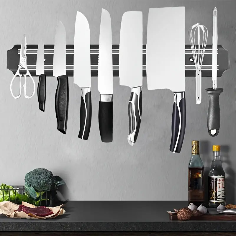 Magnetic Knife Holder for Kitchen Wall Outlet With Credit Card