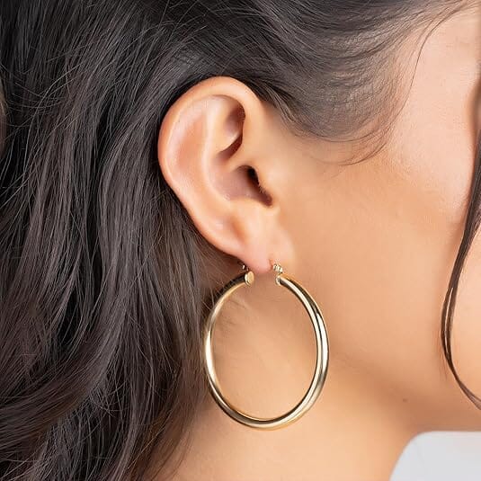 S925 50mm Solid Hoop Earrings for Women Buy Cheap Perfect