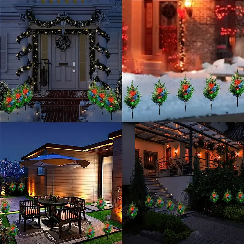 Christmas Solar Lawn Lamp, Garden Solar Light Tree Outlet Buy