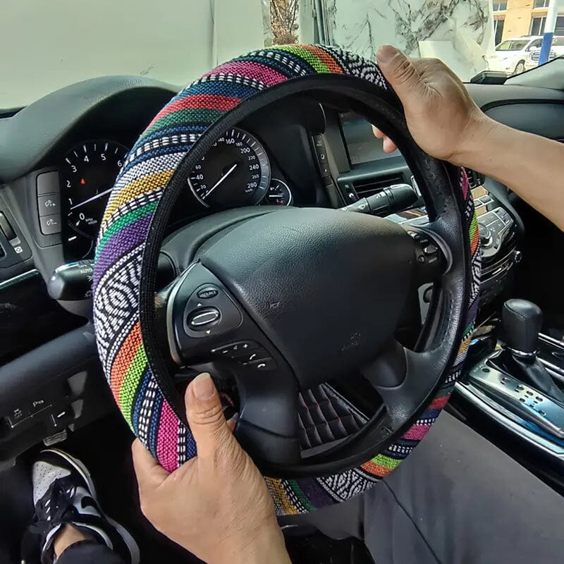 Ultra-Thin Breathable Colorful Hemp Steering Wheel Cover Cheap Sale Purchase