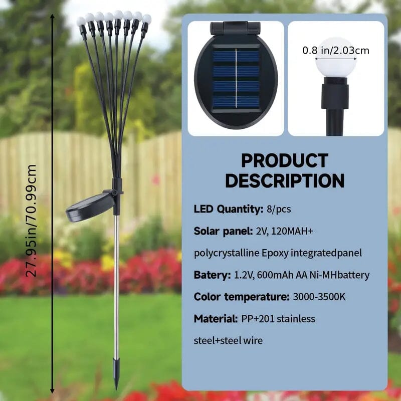 2-Pack: 12-LED Solar Garden Lights Amazing Pice