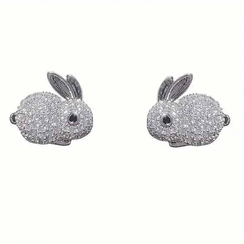 Adorable Rabbit-shaped Earrings Cheap Sale Cost