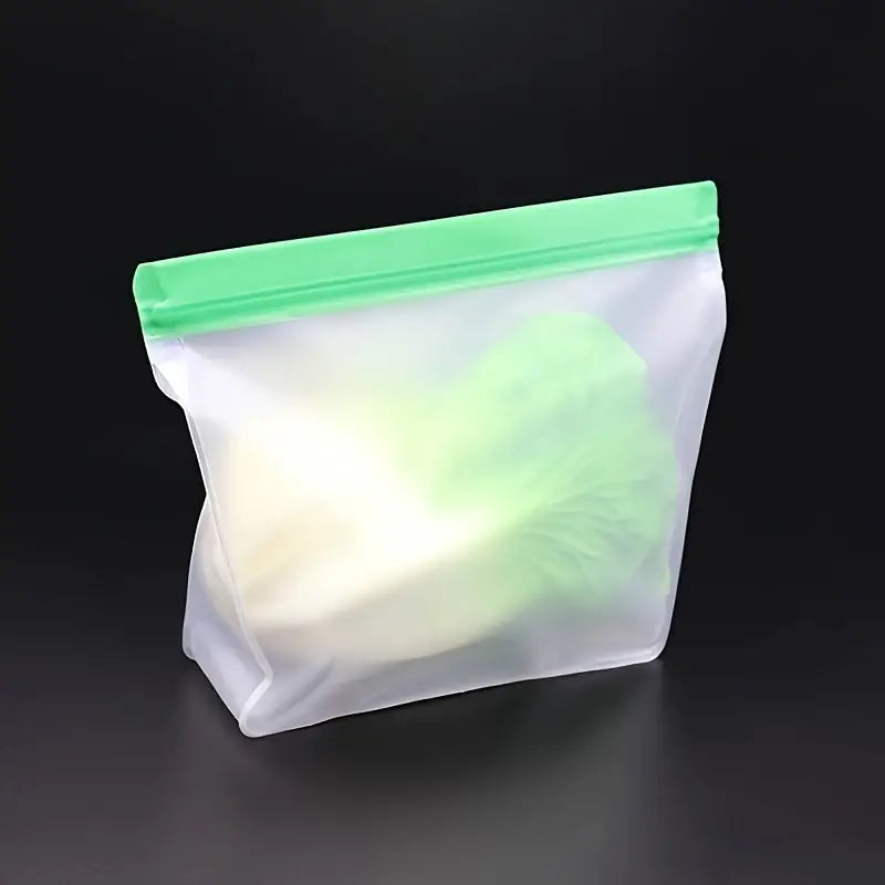 3-Piece Set: Reusable Silicone Food Storage Bag, Leak Proof And Reusable Freezer Bag - Small, Medium and Large Online Online With Mastercard