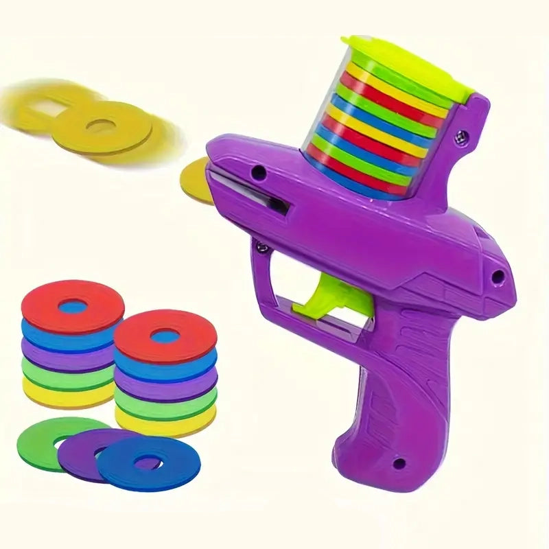 Flying Foam Disc Launcher Handheld Shooter Game Looking For Online