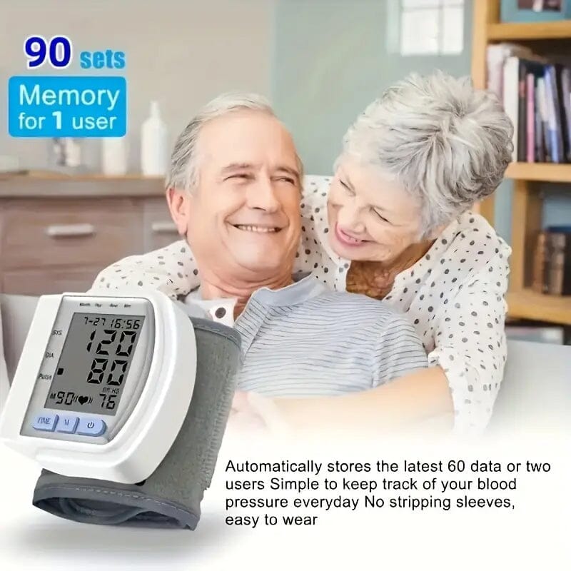 Automatic Digital Wrist Blood Pressure Monitor with Large LCD Display and Adjustable Cuff Cheap Online Store Manchester