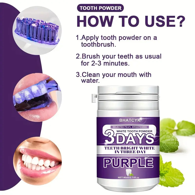 Purple Teeth Cleaning Powder Release Dates Sale Online