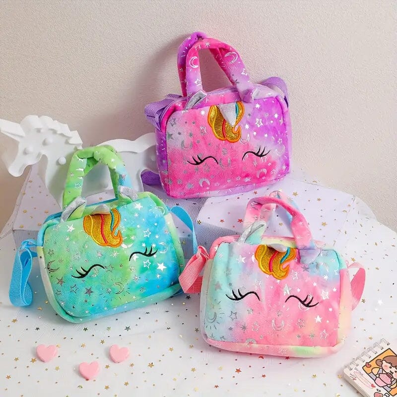 Unicorn Corduroy Shoulder Bag for Girls Cheap Pice Buy Discount