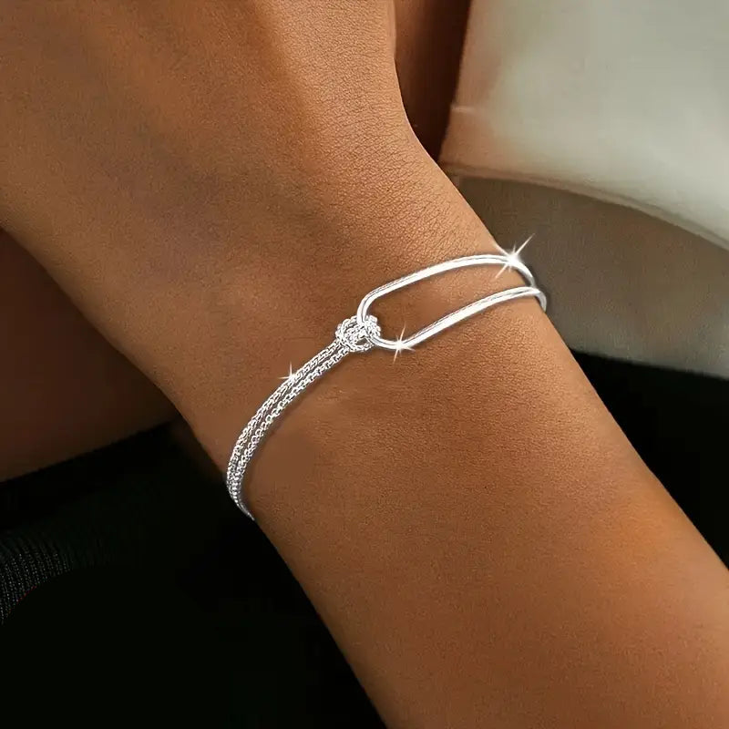 S925 Hypoallergenic Minimalist Geometric Collage Bracelet Free Shipping Marketable