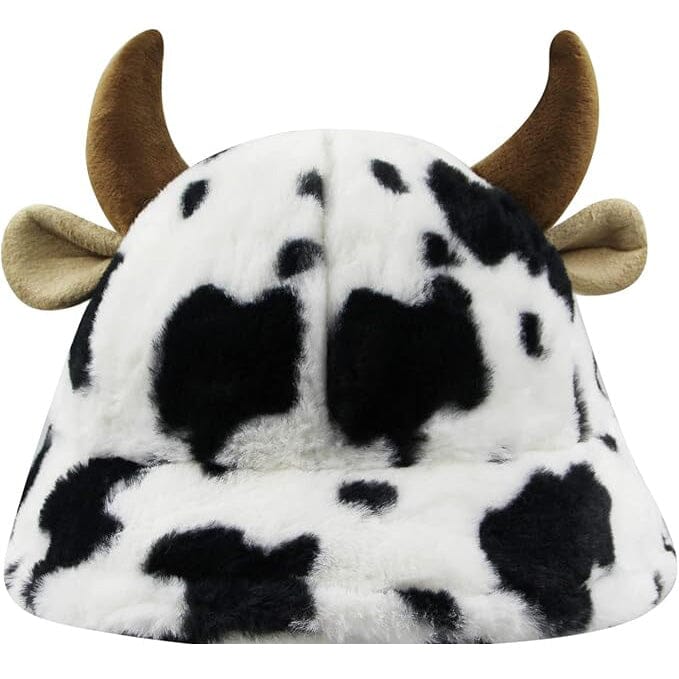 Cute Cow Print Fuzzy Bucket Hat Good Selling Cheap Pice